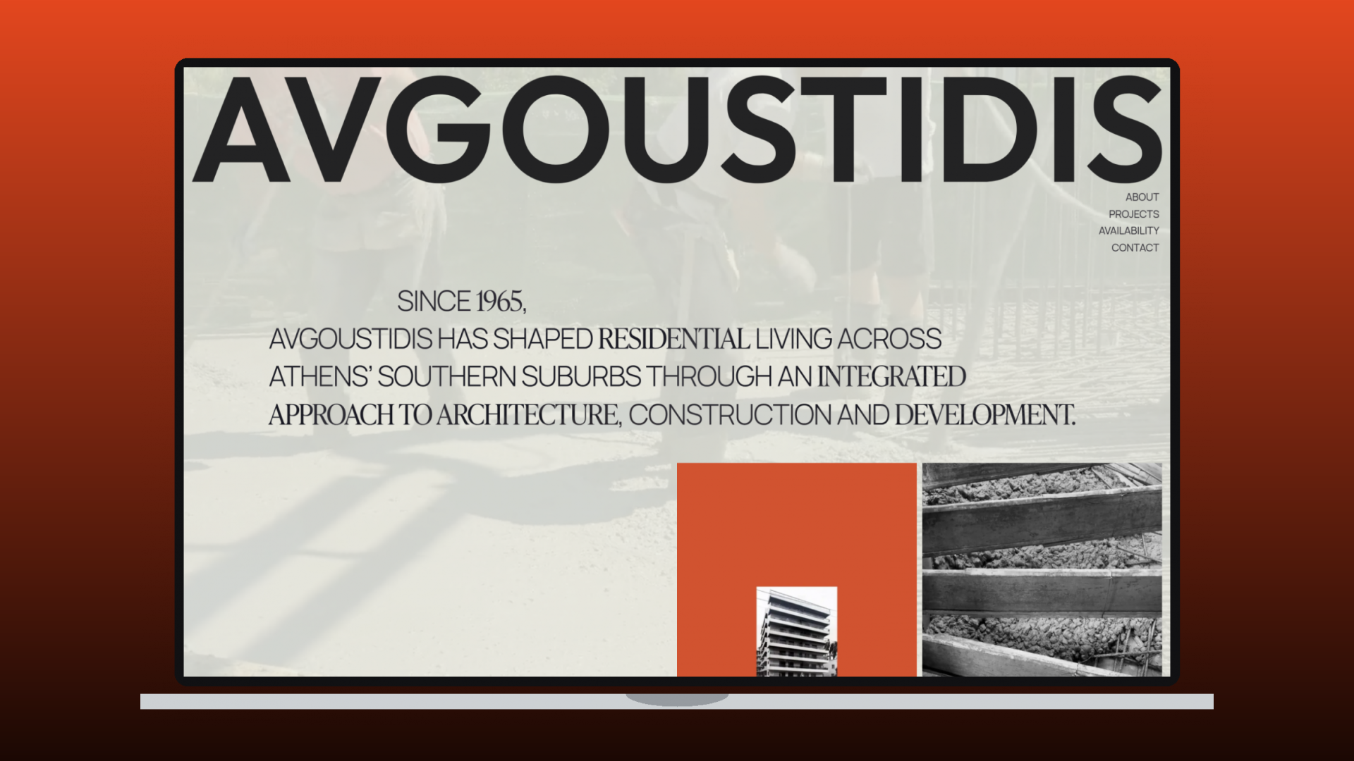 AVGOUSTIDIS CONSTRUCTION website by Ruler