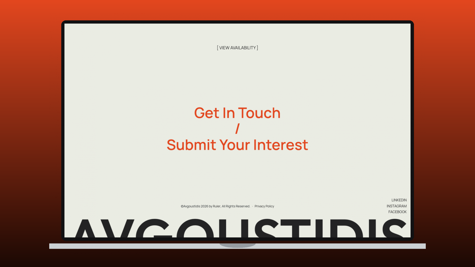 AVGOUSTIDIS CONSTRUCTION website by Ruler
