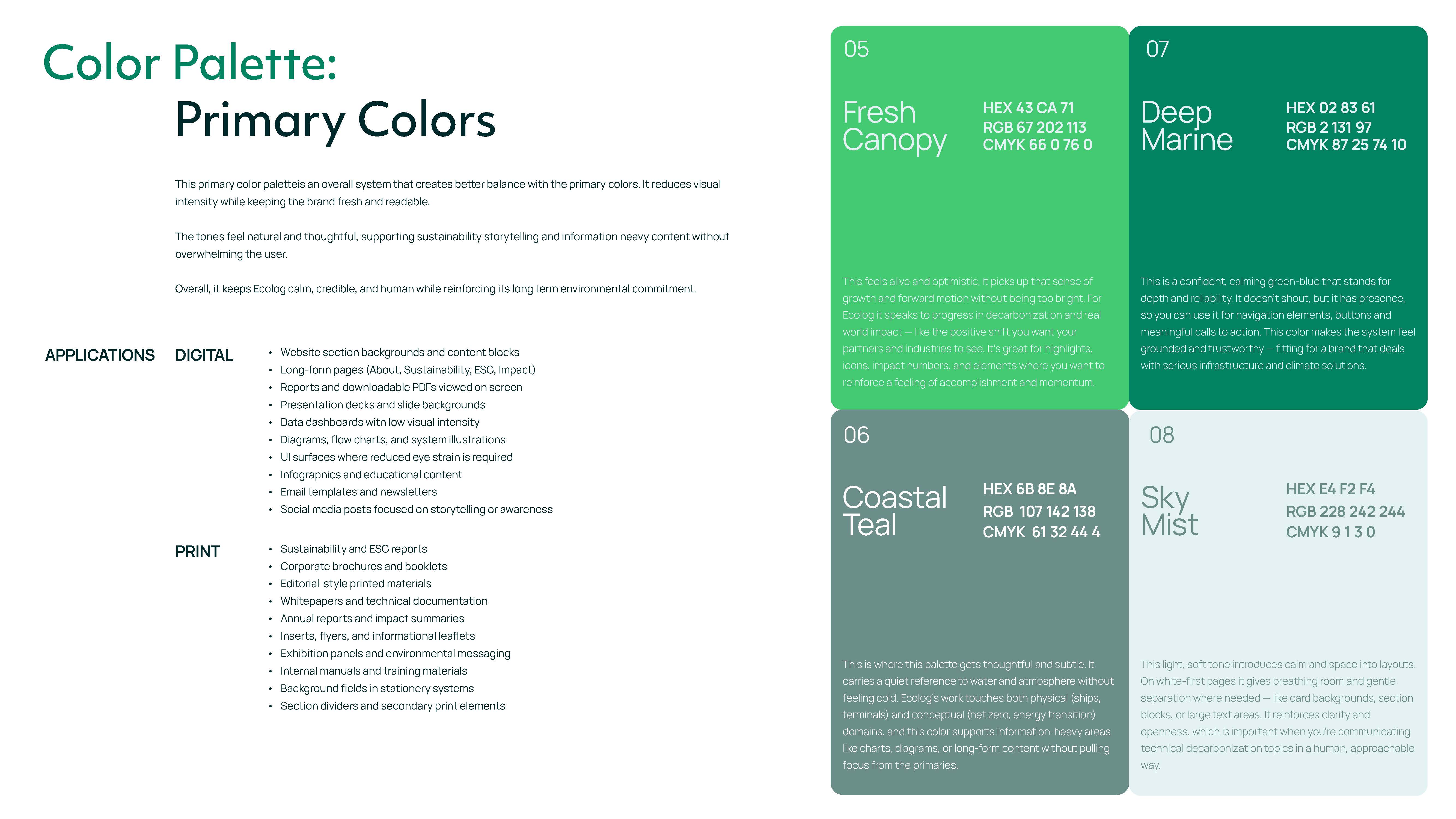 Ecolog brand identity by Ruler