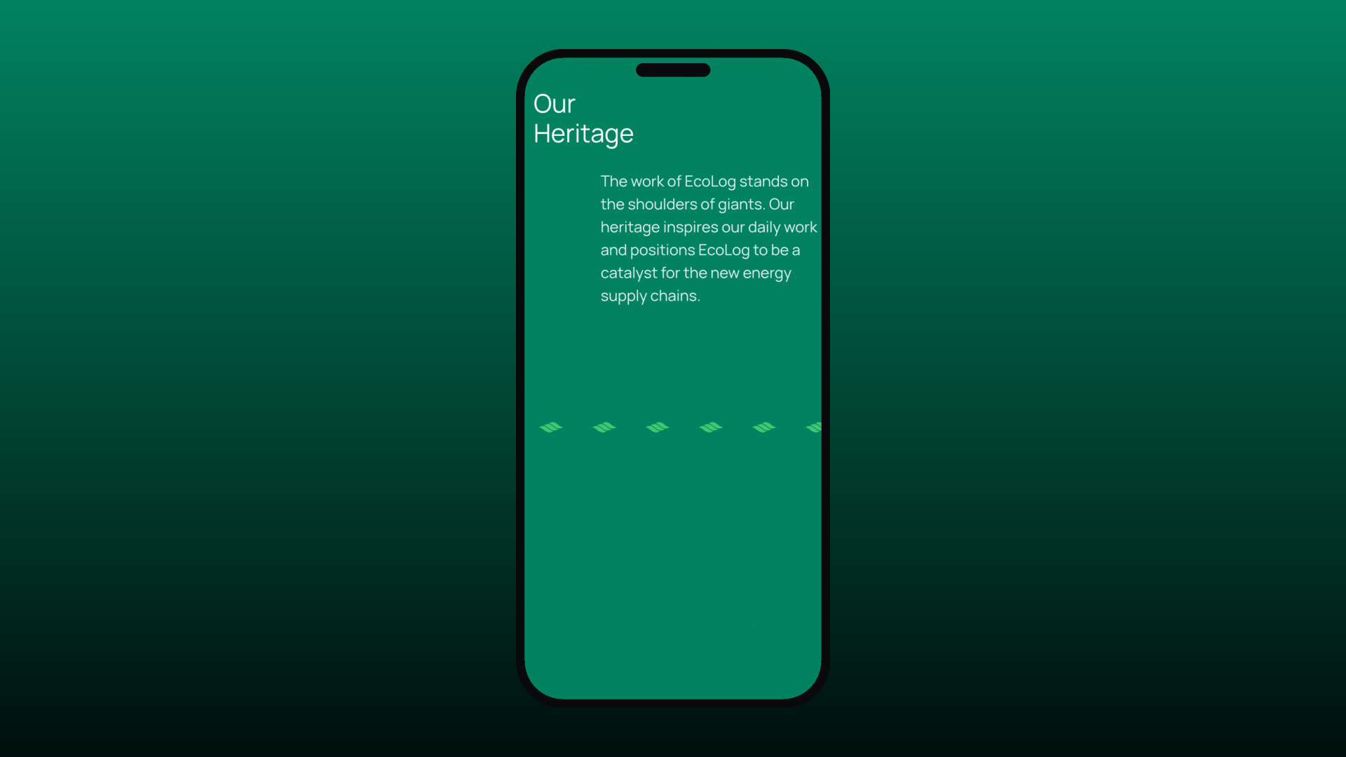 Ecolog mobile experience