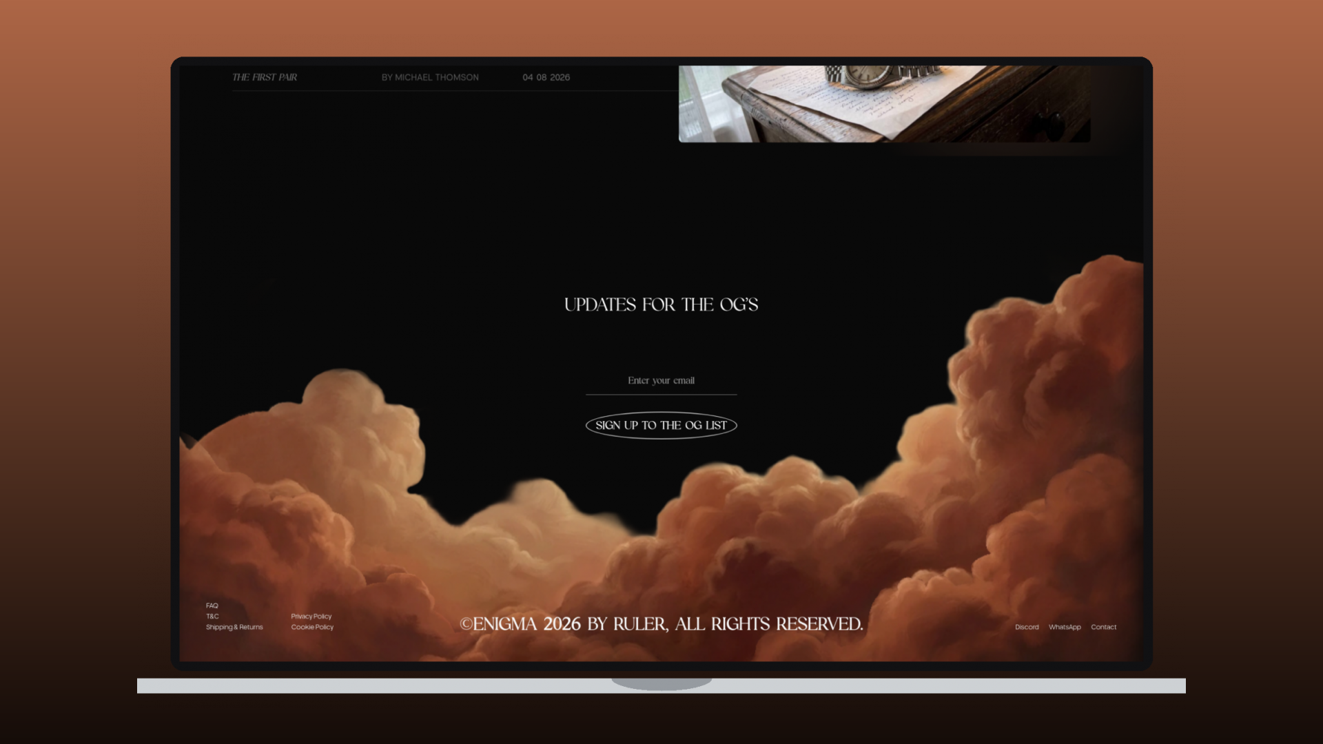 Enigma website by Ruler