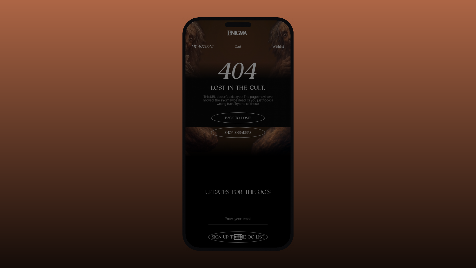 Enigma mobile experience