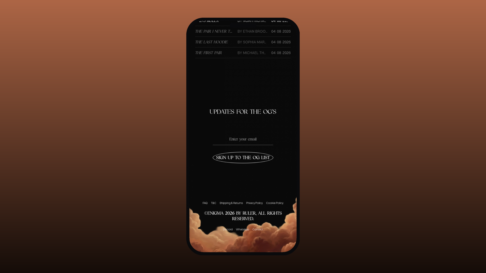 Enigma mobile experience