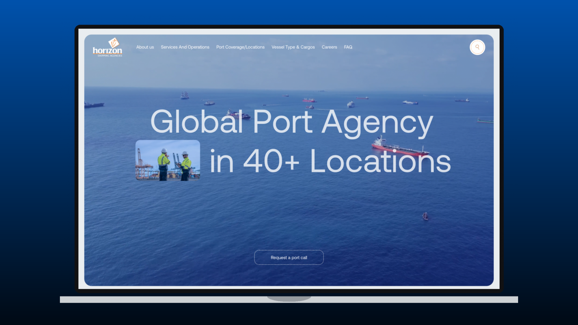 Horizon Shipping website by Ruler