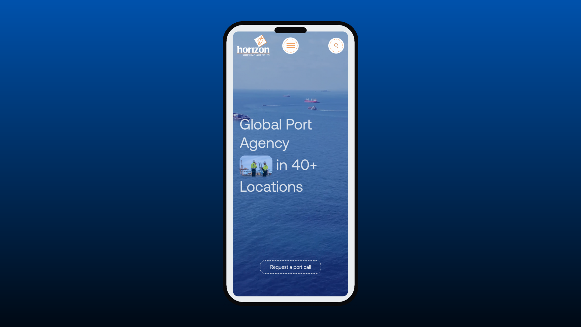 Horizon Shipping mobile experience