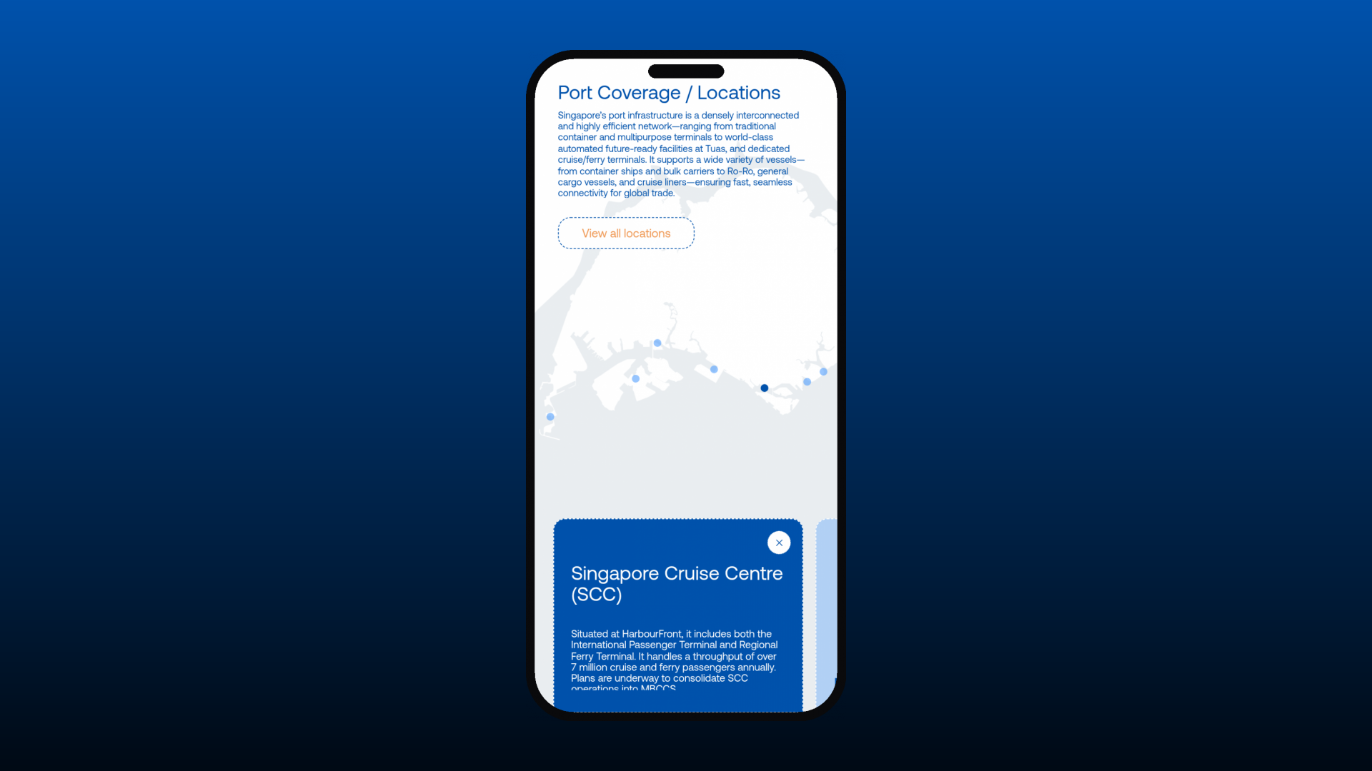 Horizon Shipping mobile experience
