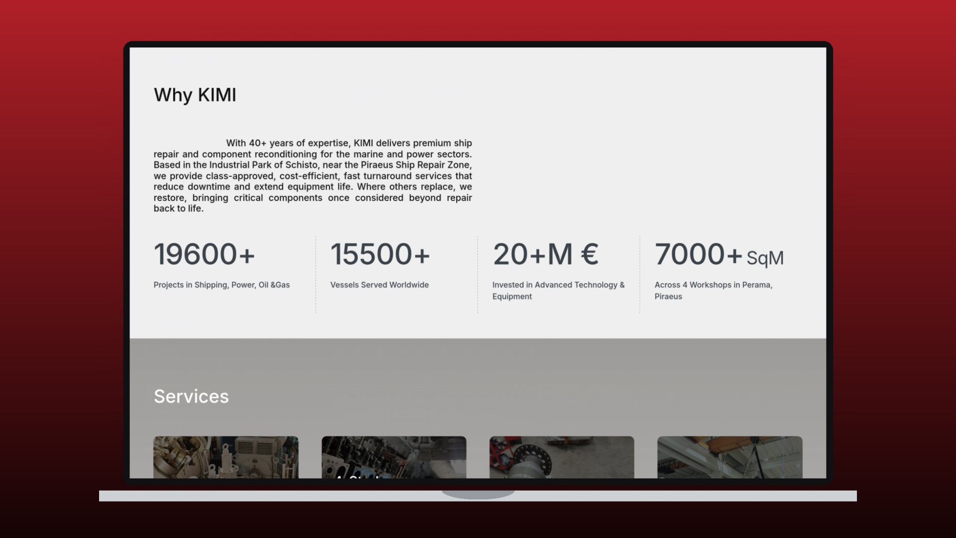 KIMI website by Ruler