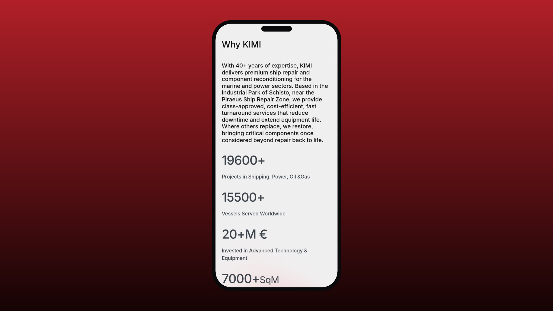 KIMI mobile experience