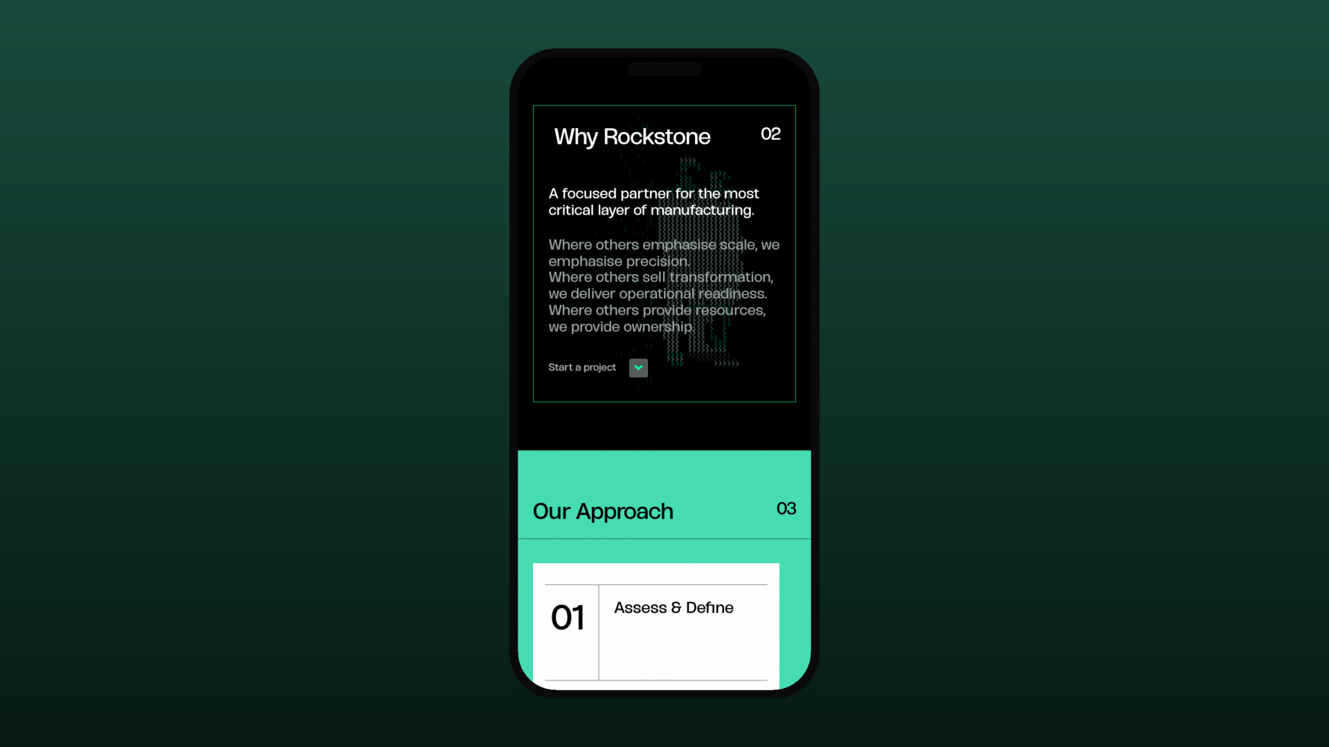 Rockstone mobile experience