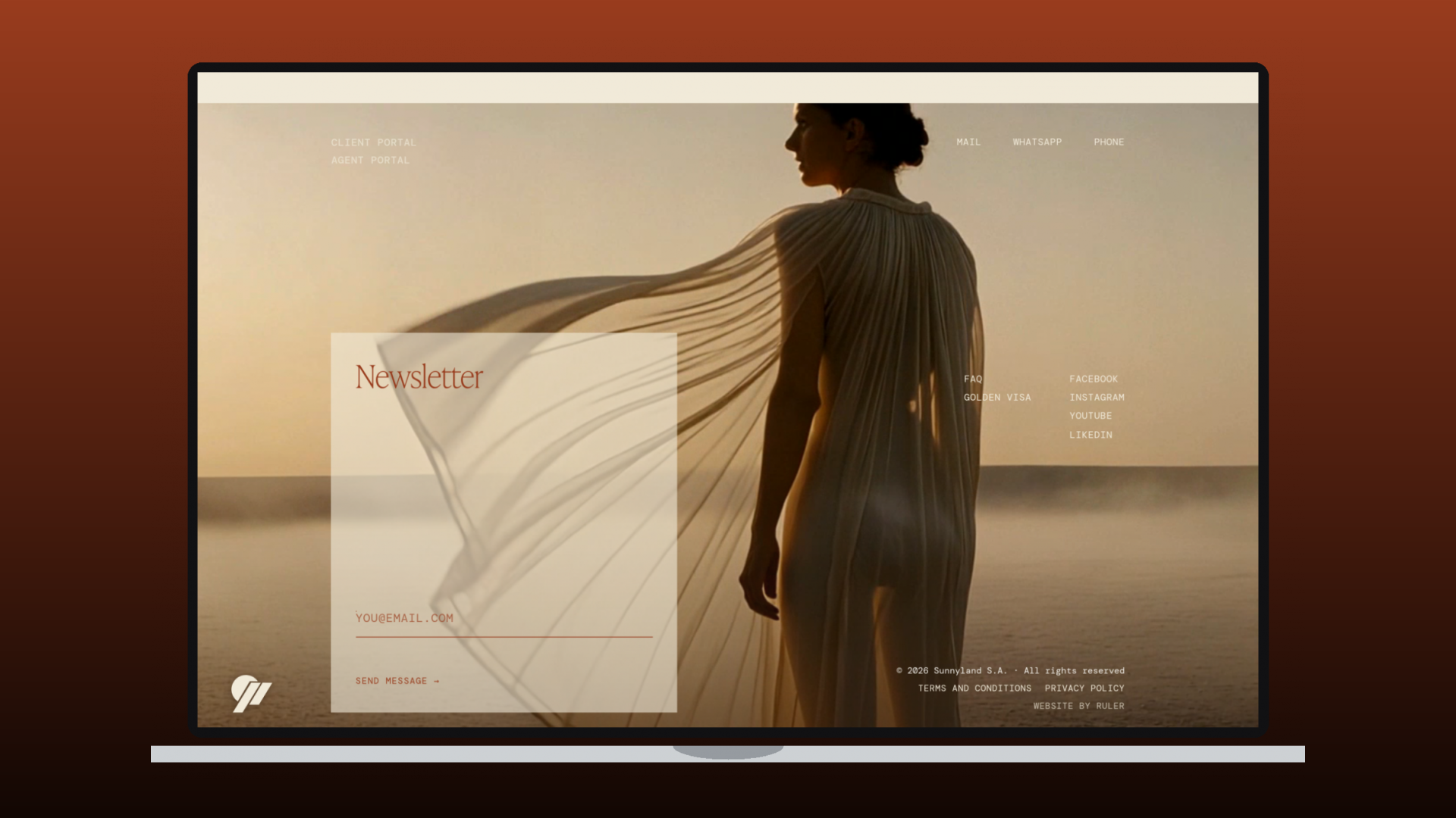 Sunnyland website by Ruler