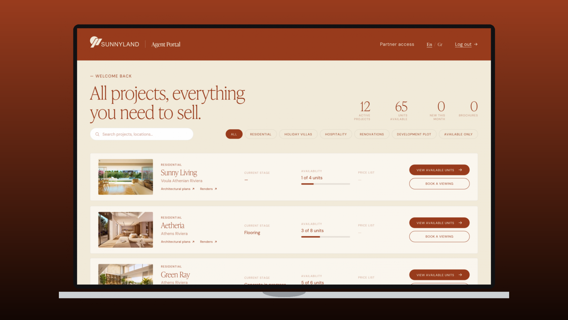 Sunnyland website by Ruler