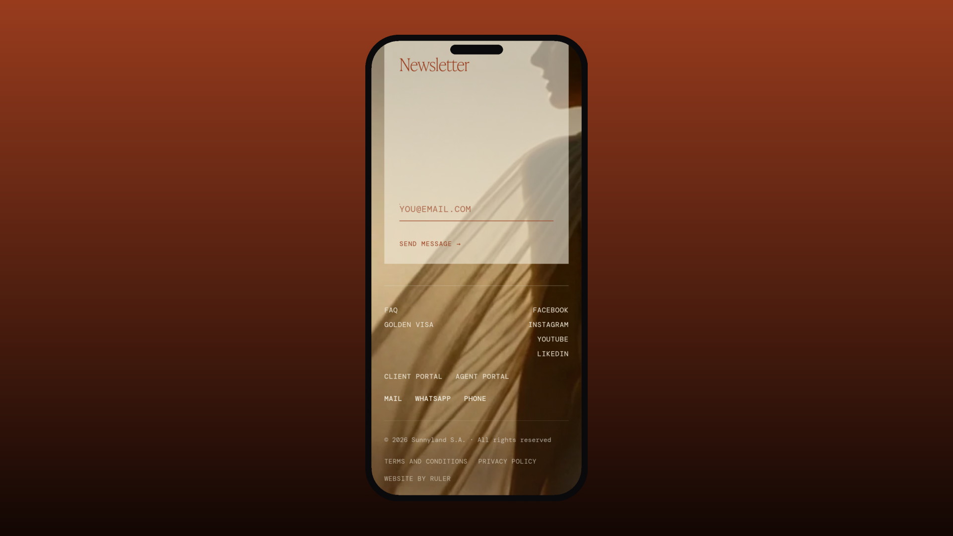 Sunnyland mobile experience